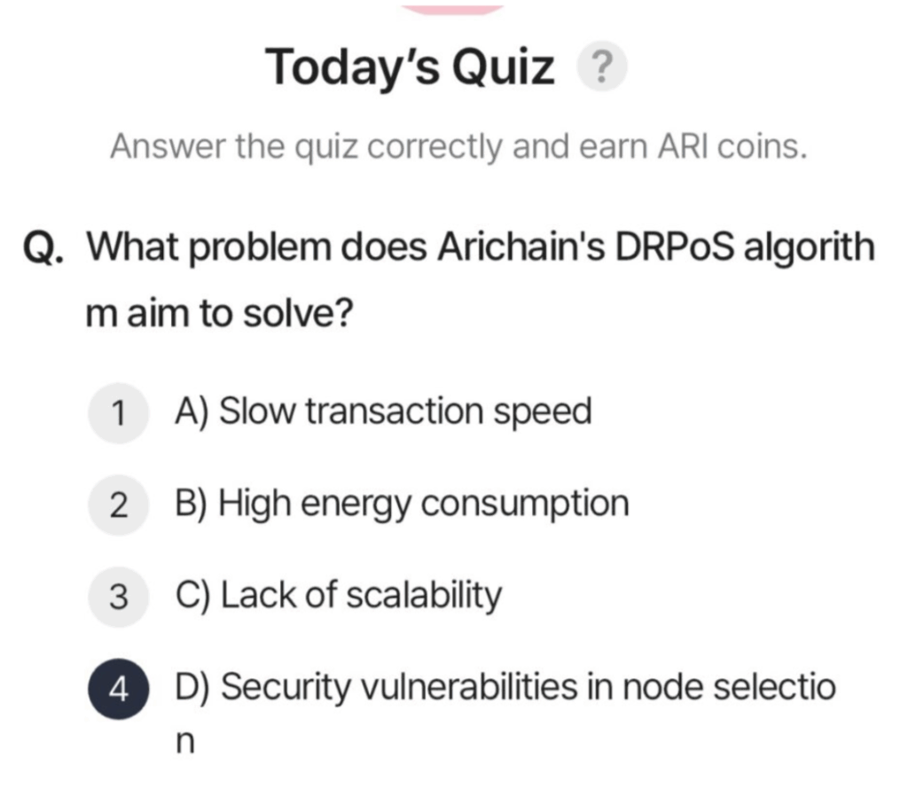 ARI Wallet Daily Quiz Answer 13 July 2025 (AriChain)